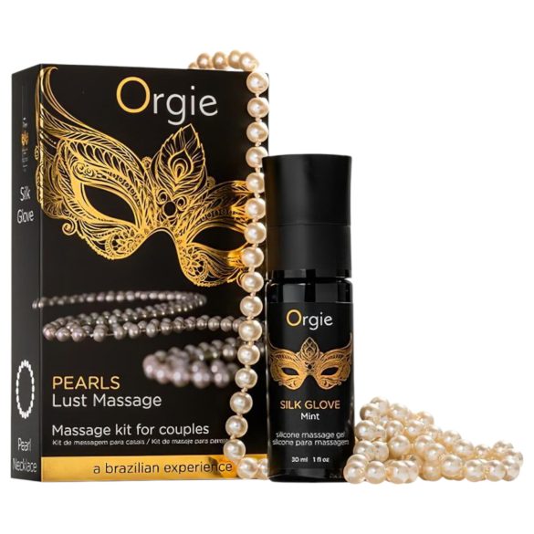 Orgie Pearls Lust - gel za masažu s ogrlicom od perli