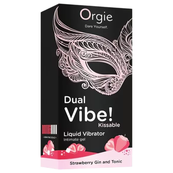 Orgie Dual Vibe - uniseks tekući vibrator - Jagoda - Gin Tonic (15 ml)