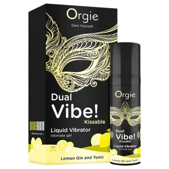 Orgie Dual Vibe - unisex tekući vibrator - Gin Tonic (15 ml)