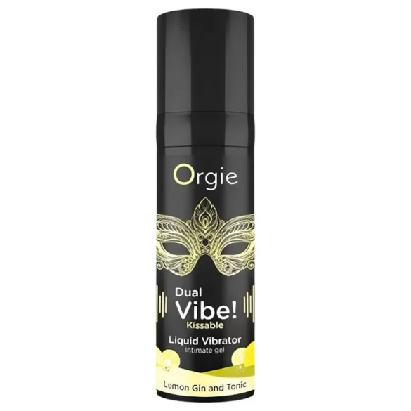 Orgie Dual Vibe - unisex tekući vibrator - Gin Tonic (15 ml)
