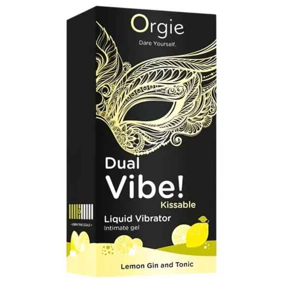 Orgie Dual Vibe - unisex tekući vibrator - Gin Tonic (15 ml)