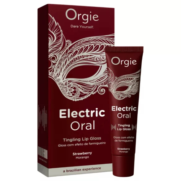 Orgie Electric Oral - sjajilo za usne s bizirajućim učinkom - jagoda (10 ml)