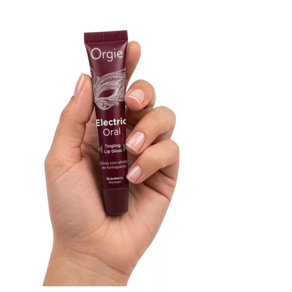Orgie Electric Oral - sjajilo za usne s bizirajućim učinkom - jagoda (10 ml)