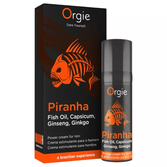 Orgie Piranha Power Cream - stimulirajuća krema za povećanje potencije za muškarce (15 ml)
