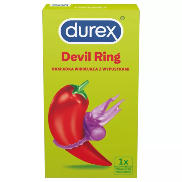 Durex Little Devil - vibrirajući prsten za penis - ljubičasta