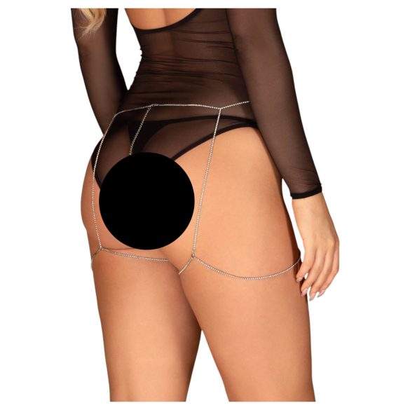 Obsessive Bijou 905 - srebrni lanac za tijelo S-L