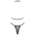 Obsessive Xenita - prozirni set s uzorkom (sivi) - L/XL