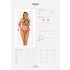 Obsessive Xenita - prozirni set s uzorkom (sivi) - L/XL