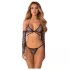 Obsessive Addia - mrežasti set s leopard uzorkom - L/XL