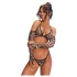 Obsessive Addia - mrežasti set s leopard uzorkom - L/XL