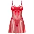 Obsessive Gifty - babydoll i tanga set (crvena)