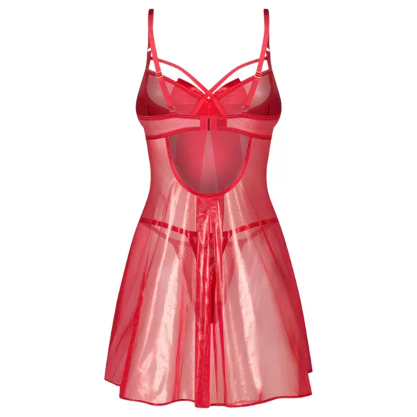Obsessive Gifty - babydoll i tanga set (crvena)