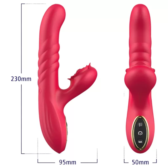 Sweet Play - vibrator za g-točku i klitoris - 2u1 funkcija - silikon ružičasti