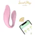 Sweet Play - Aplikacijom upravljani parni vibrator (rozi)