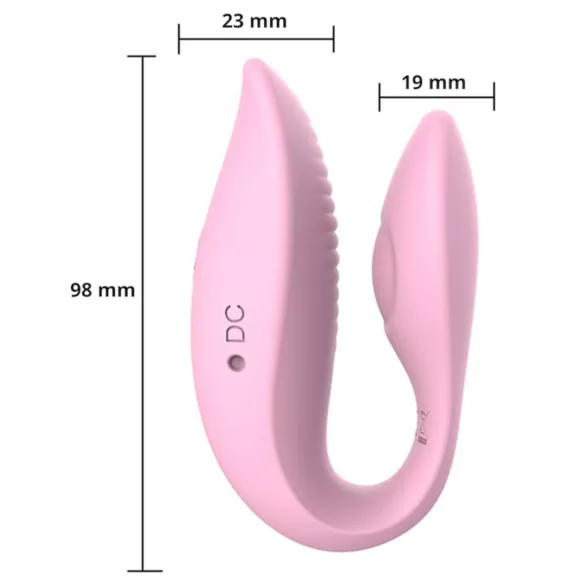 Sweet Play - Aplikacijom upravljani parni vibrator (rozi)