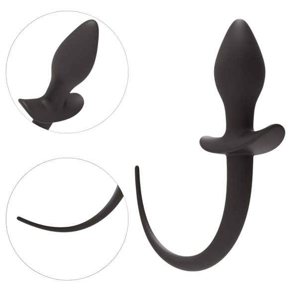 Wild Play - analni čep s repom - crni