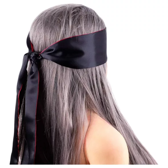 Wild Play - satenska povez za oči - crno-ružičasta