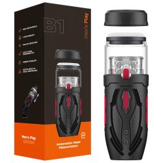   Men's Play - muški masturbator s potisnim i rotirajućim funkcijama - crni