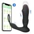 Men's Play - Analni vibrator s funkcijom guranja - crni