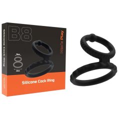 Men's Play - penis i testis prsten - crna