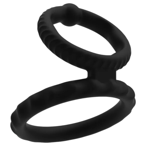 Men's Play - penis i testis prsten - crna