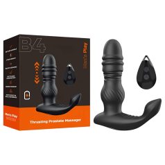   Men's Play - vibrirajući stimulator prostate s pokretnom glavom - crni