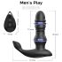Men's Play - vibrirajući stimulator prostate s pokretnom glavom - crni