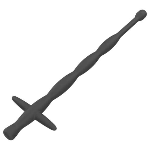 Men's Play - dilator za penis - silikon - crna