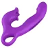 Erospace Sweet Play - jezični stimulator klitorisa i klimajući G-točka vibrator (ljubičasti)