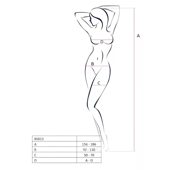 Passion - seksi mrežasti komplet s prugama - crvena - S-L