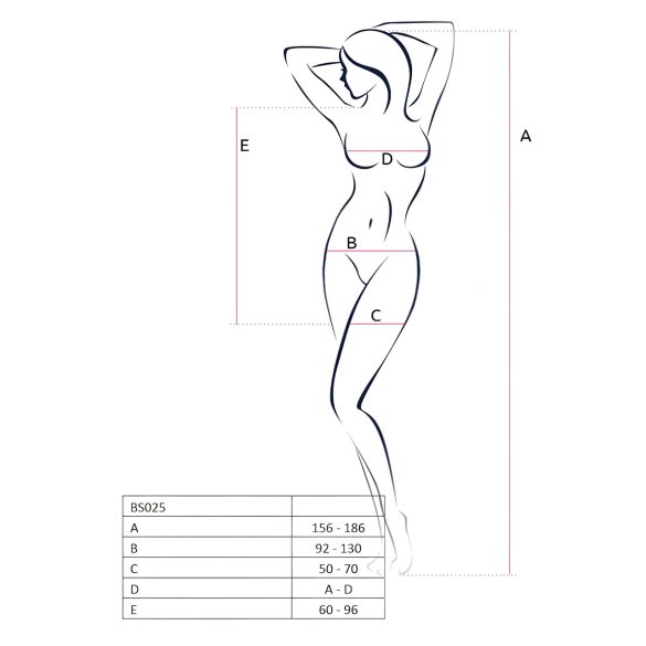Passion BS025 - mini haljina s dugim rukavima - crna - S-L