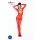 Passion BS031 - otvoreni bodystocking - crvena - S-L