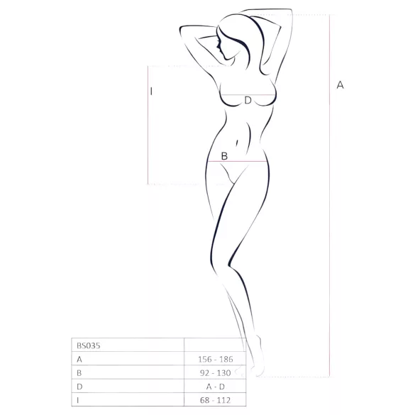 Passion - Bodystocking s naramenicama - otvoreni mrežasti bodi - crvena - S-L