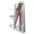 Passion BS077 - mrežasti bodystocking s dugim rukavima - crni - S-L