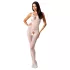 Passion - bodystocking s otvorima - bijela, točkasta, S-L