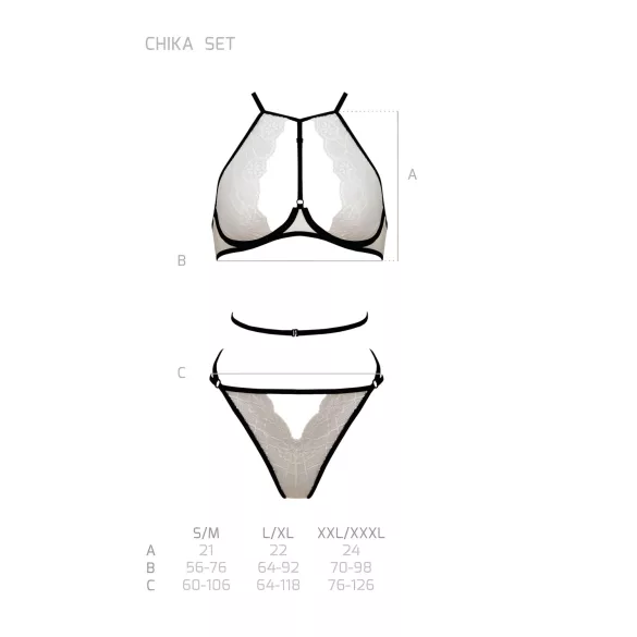 Passion Chika - grudnjak set (krem) - L/XL