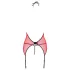 Passion Peonia - seksi komplet grudnjak i tanga - crvena - L/XL