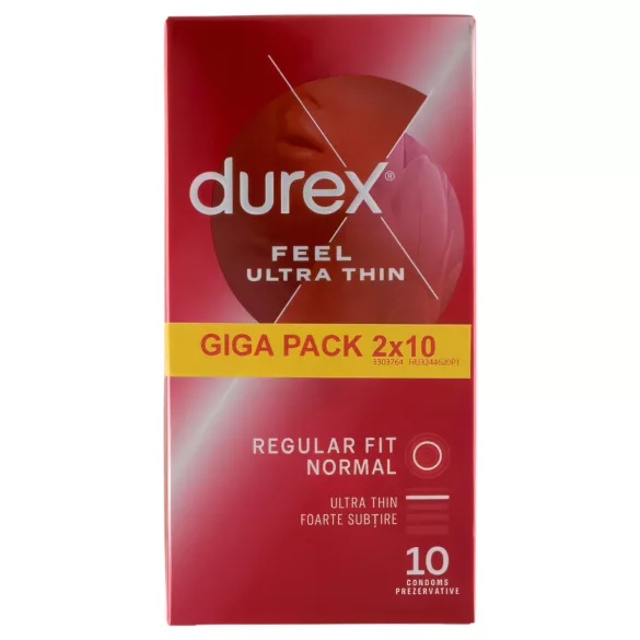 Durex - ultra tanki kondomi - prirodan osjećaj - 2x10 komada