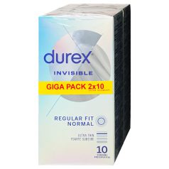   Durex - kondomi Invisible Regular Fit - ultra tanki - 2x10 komada