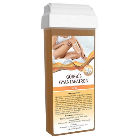 Patrona s valjkom - široka glava (100ml) - žuta