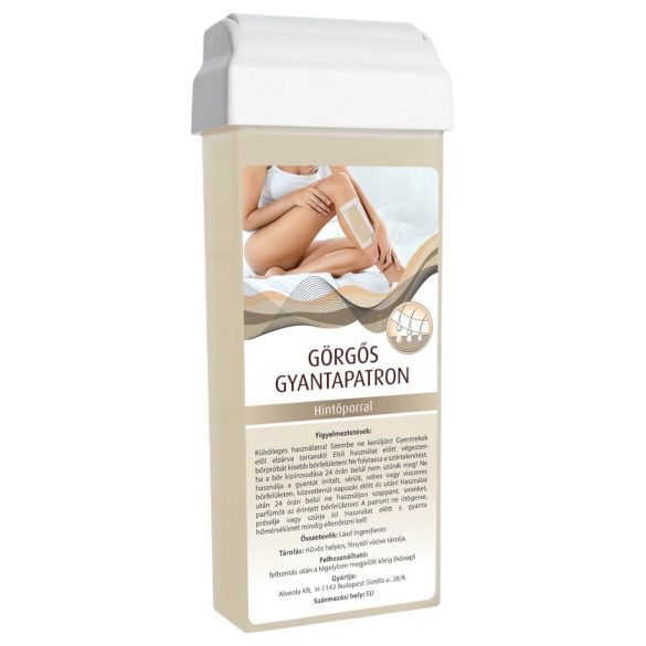 Patrona s voskom s valjkom - široka glava (100ml) - s puderom