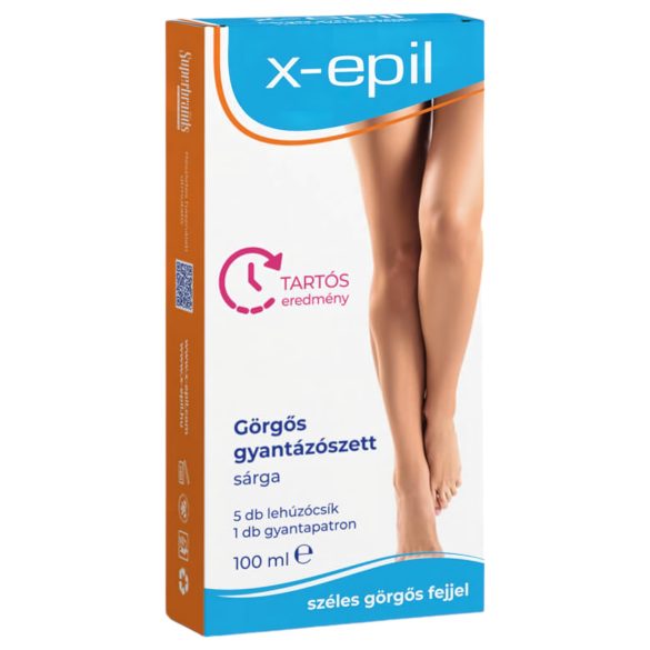 X-Epil - set za depilaciju s valjkom - žuti
