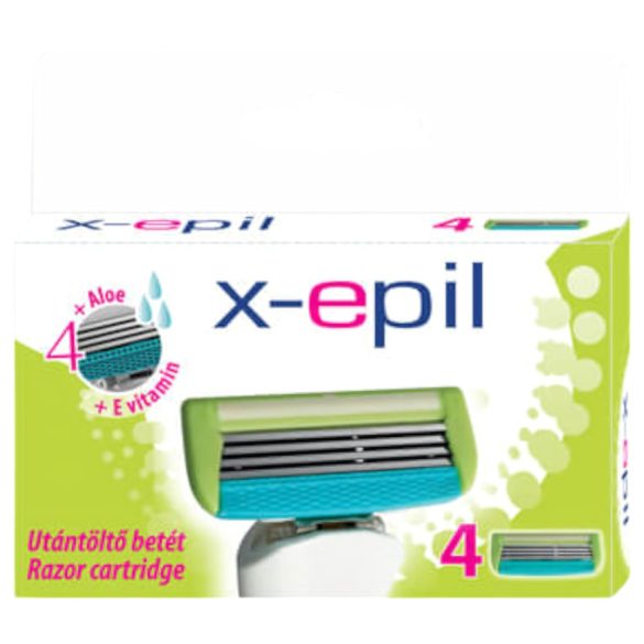 X-Epil - ženski britvica uložak s 4 oštrice (paket od 4)