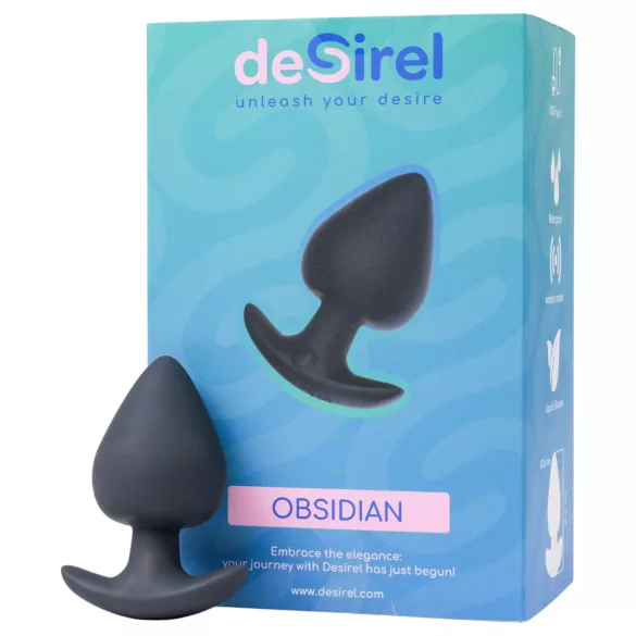 Desirel Obsidian - analni vibrator s aplikacijskim upravljanjem (crni)