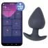 Desirel Obsidian - analni vibrator s aplikacijskim upravljanjem (crni)