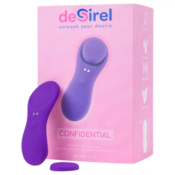 Desirel Confidential - vibrator za gaćice s daljinskim upravljačem
