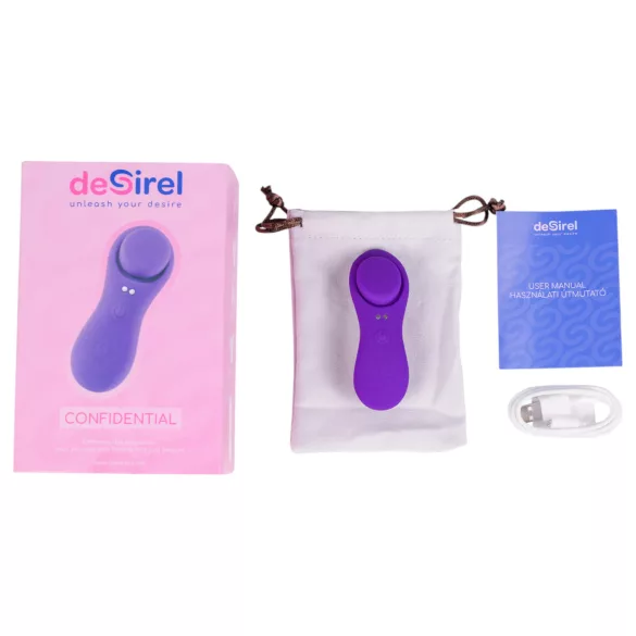 Desirel Confidential - vibrator za gaćice s daljinskim upravljačem
