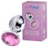 Desirel Pink Jewel M - analni čep (srebrno-ružičasti)
