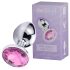 Desirel Pink Jewel L - analni plug (srebrno-ružičasti)