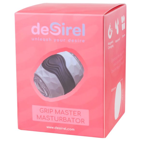 Desirel Grip Master - sivi stisni masturbator